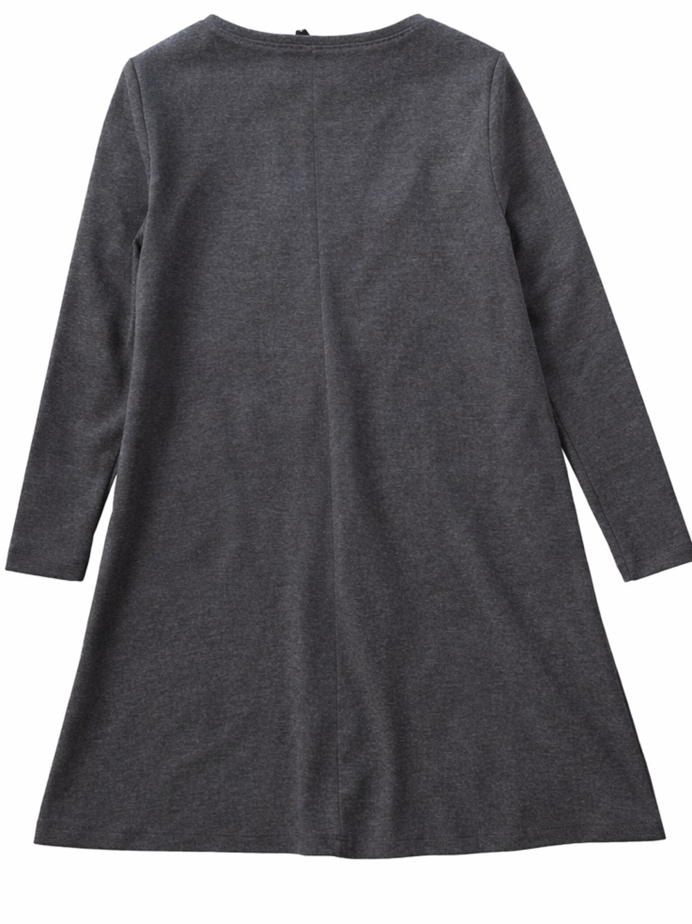 BCBGMaxAzria Charcoal Gray A-Line Long Sleeve Dress - Picture 2 of 4